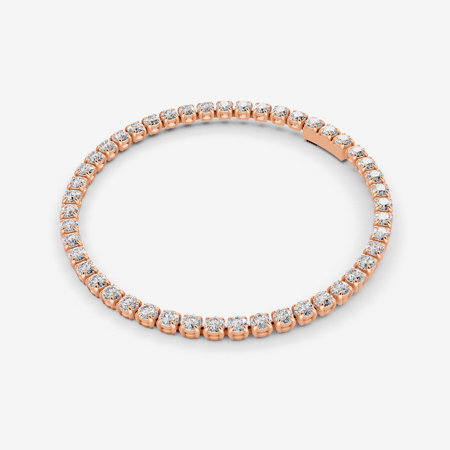 Classic 5 Carat Tennis Bracelet in 18K Rose Gold