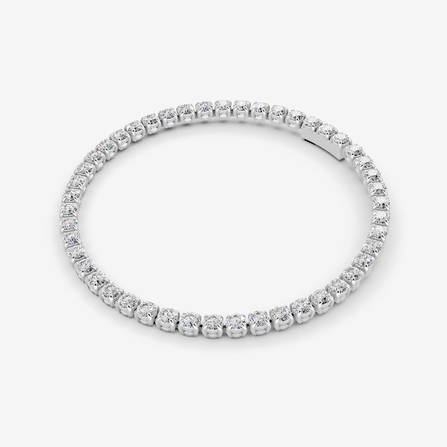 Classic 5 Carat Tennis Bracelet in 18K White Gold