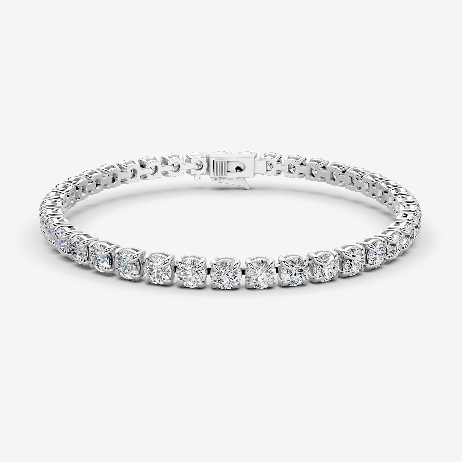 Classic 15 Carat Tennis Bracelet in 18K White Gold