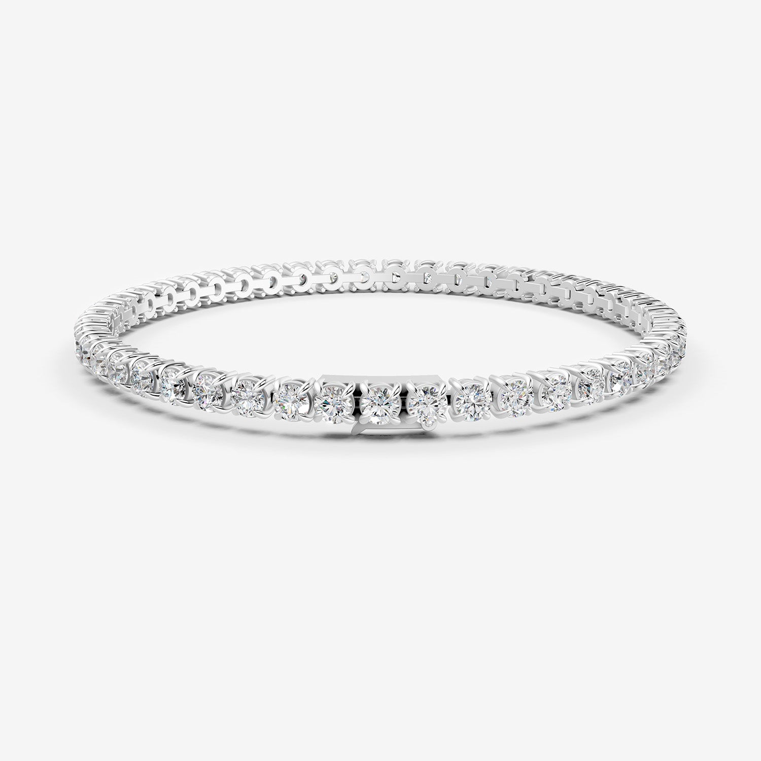 Classic 5 Carat Tennis Bracelet in 18K White Gold