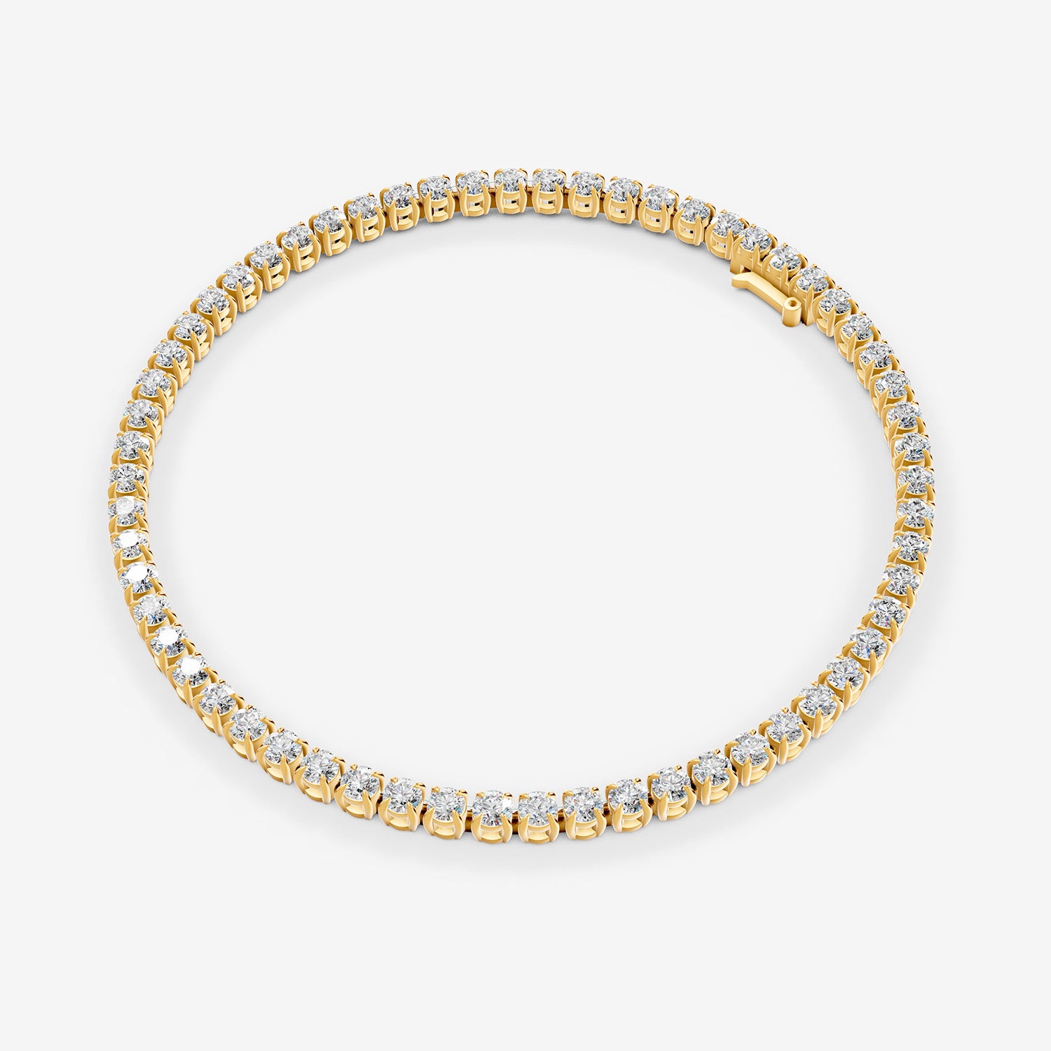 Classic 10 Carat Tennis Bracelet in 18K Yellow Gold