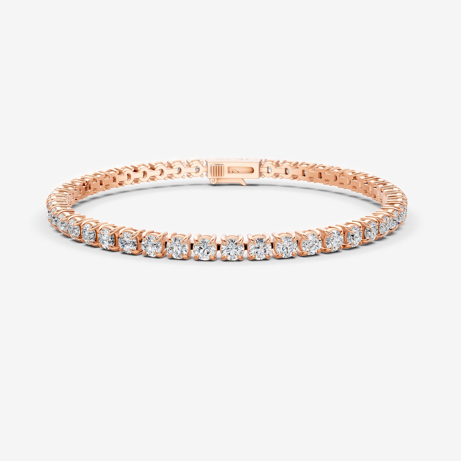 Classic 5 Carat Tennis Bracelet in 18K Rose Gold