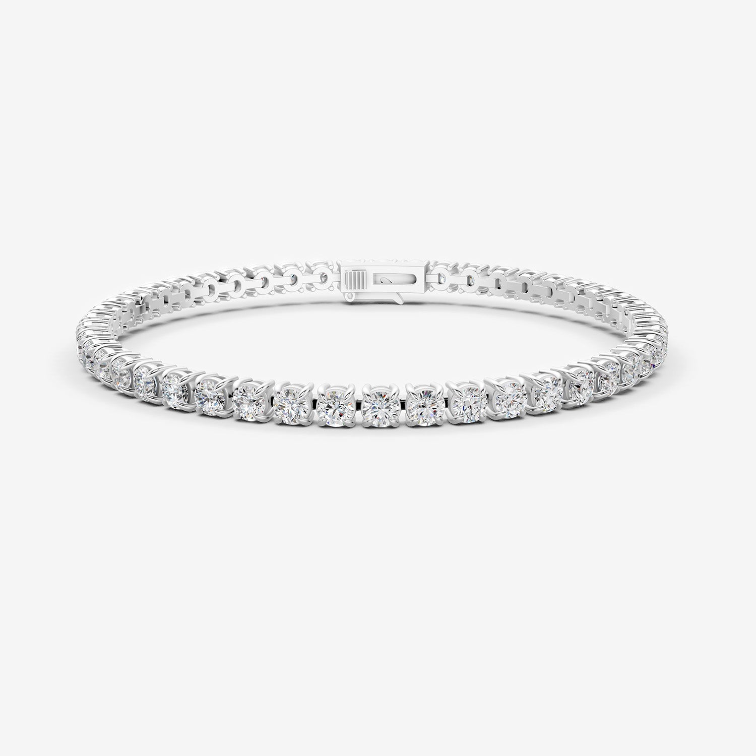 Classic 7 Carat Tennis Bracelet in 18K White Gold