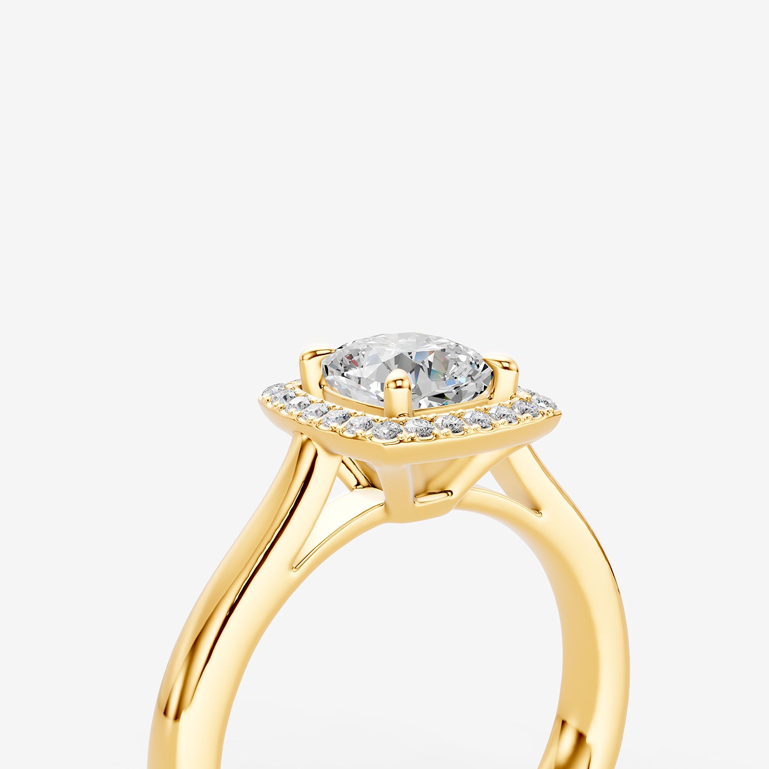 Halo Cushion Solitaire Ring by LeJour (Best Lab Grown Diamond Jewellery in Dubai)